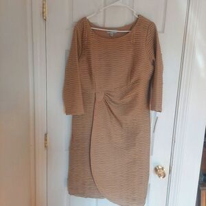 Shelby & Palmer Textured Fit Flair Knit Dress Career Formal Business size 16 NWT